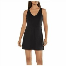 GapFit Active Tank Dress Womens M Black Built-In Shorts Shelf Bra NWT