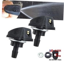 2 PCS Windshield Washer Nozzles, Adjustable Front Windshield Sprayer Nozzles,