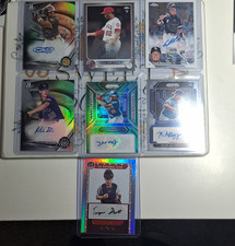 Topps/Panini Autographed Baseball Card Lot 7 Rosario/Ortega/Ramos Padres/Angels