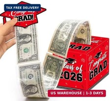 2026 Graduation Money Box Red, Class of 2026 Cash Gift Box, Graduation Party Mon