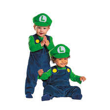 Baby Posh Super Mario Bros. Luigi Jumpsuit Costume - Morris Costumes