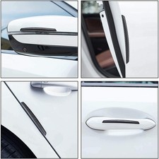 Car Door Edge Scratch Anti-collision Protector Guard Strip Cover Bumper Black 4x Car Door Edge Scratch Anti-collision Protector Guard Strip Cover Bumper Black 4x