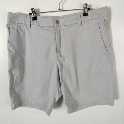 Lululemon Shorts Mens 36 Gray ABC Commission Chino Qwick Oxford Casual 9'' Inseam
