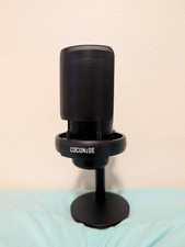 COCONISE Gaming Microphone USB a/C Cable, Mute Button On Top, Adjustable Angle