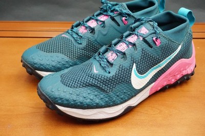 Nike Wildhorse 7 Shoes Womens Size 10.5 Green Running Low Top Trail Sneakers