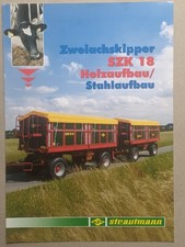 STRAUTMANN SZK 18 Zweiachs Kipper Anhänger Prospekt Traktor Bulldog Schlepper