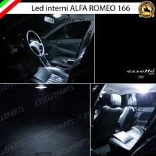 KIT LED INTERNI ALFA ROMEO 166 ANTERIORE POSTERIORE BAGAGLIAIO 6000K CANBUS