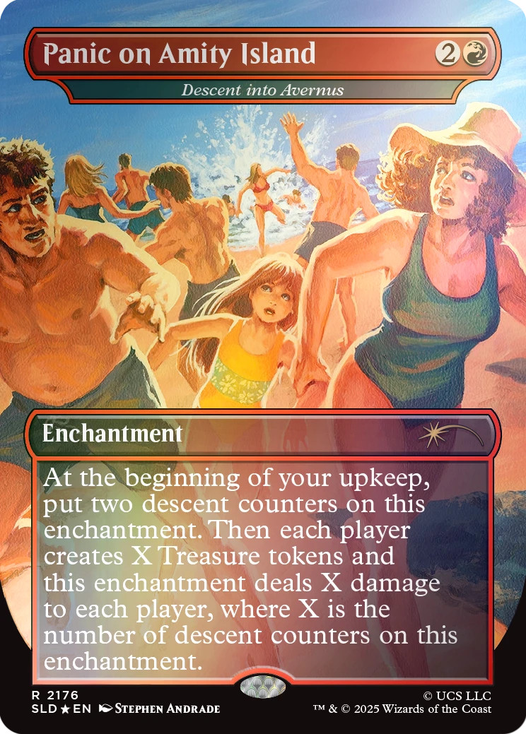 Magic the Gathering MTG Secret Lair x Jaws: Terror of Amity Island