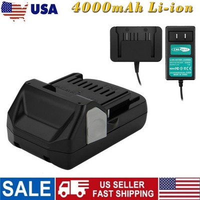 4000mAh Li-ion 18V Battery/Charger For Hitachi 330557 BSL1830  BSL1815X BSL1825