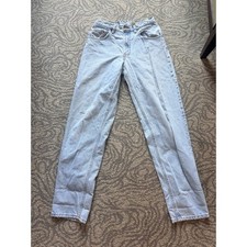 Vintage Levis 560 Jeans USA Made 31x34 Loose Fit Tapered Light Wash Denim Men