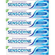 Sensodyne Extra Fresh Toothpaste Sensitive Teeth Mint Fresh 75ml Pack Of 6