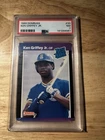 1989 Donruss - Rated Rookie Ken Griffey Jr #33 *Denotes on Back (RC) PSA 7