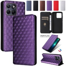 For Motorola G67 G57 G17 G86 G15 G75 G84 Edge 50/60/70 Leather Cover Wallet Case