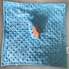 Crevent Baby Comforter Blanket Blue Minky Dot Dinosaur Plush
