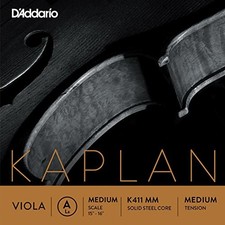 D'Addario Kaplan Viola A String, Medium Scale, Medium Tension