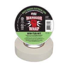 NSI WW-716-WT WarriorWrap General 7 mil Vinyl Electrical Tape, 3/4 Width, 60 ...