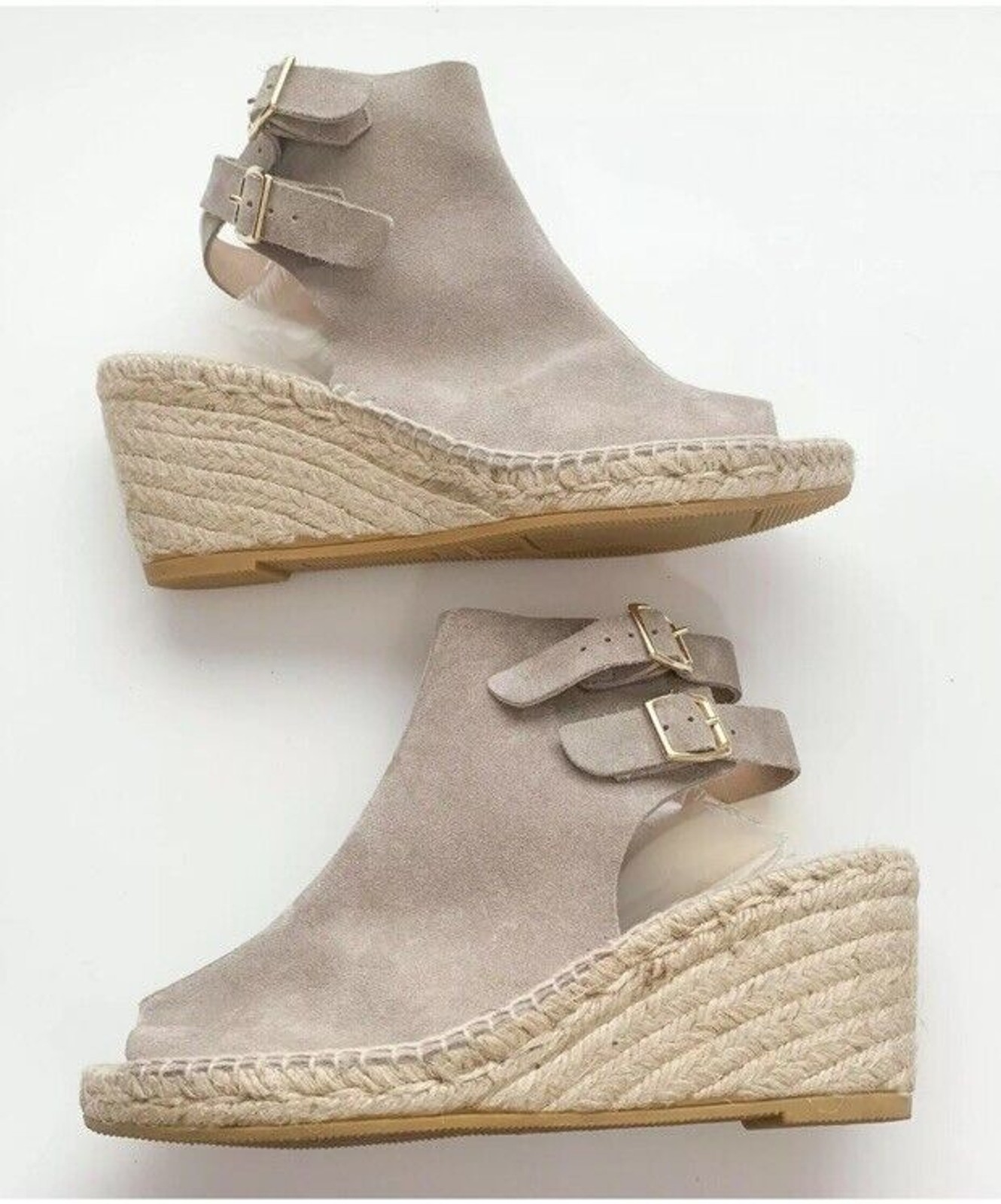 APL Sandali espadrillas Kanna scamosciati punta aperta zeppa slingback taglia 9 5