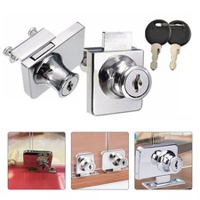 Sleek and Secure Dual Purpose Zinc Alloy Locks for All Types of Glass Cabinets