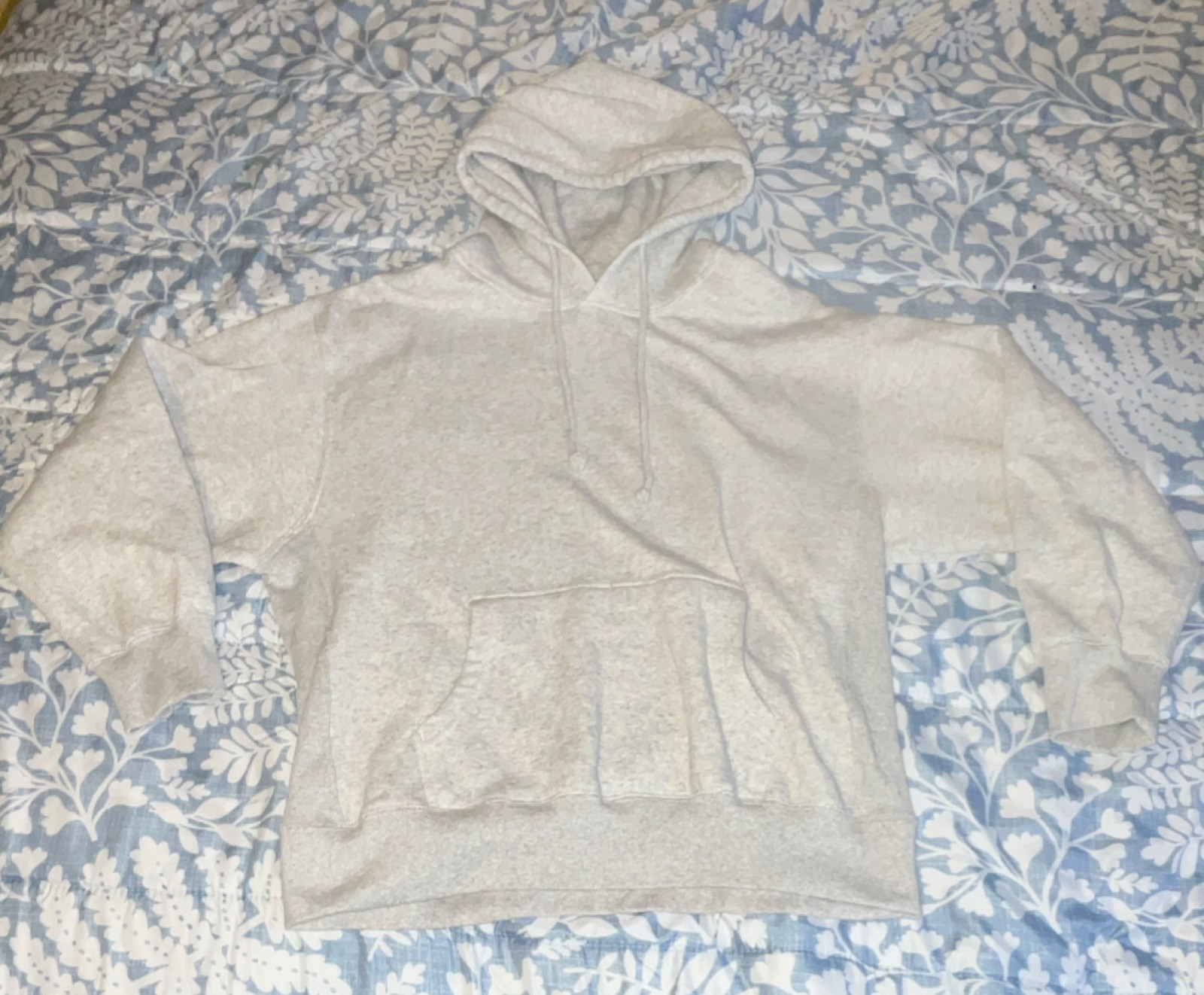 Essentials Essentials Ashy Gray Pullover Fleece H… - image 1