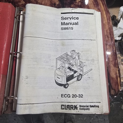 #ad #ad Clark ECG 20 32 Lift Truck Forklift Service Manual SM 615 Genesis Series $75.00