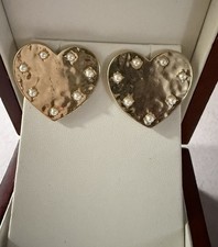 Heart Shape Gold Plated Earrings