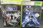 Star Wars the Force Unleashed I & II Xbox 360 Complete Untested Video Games