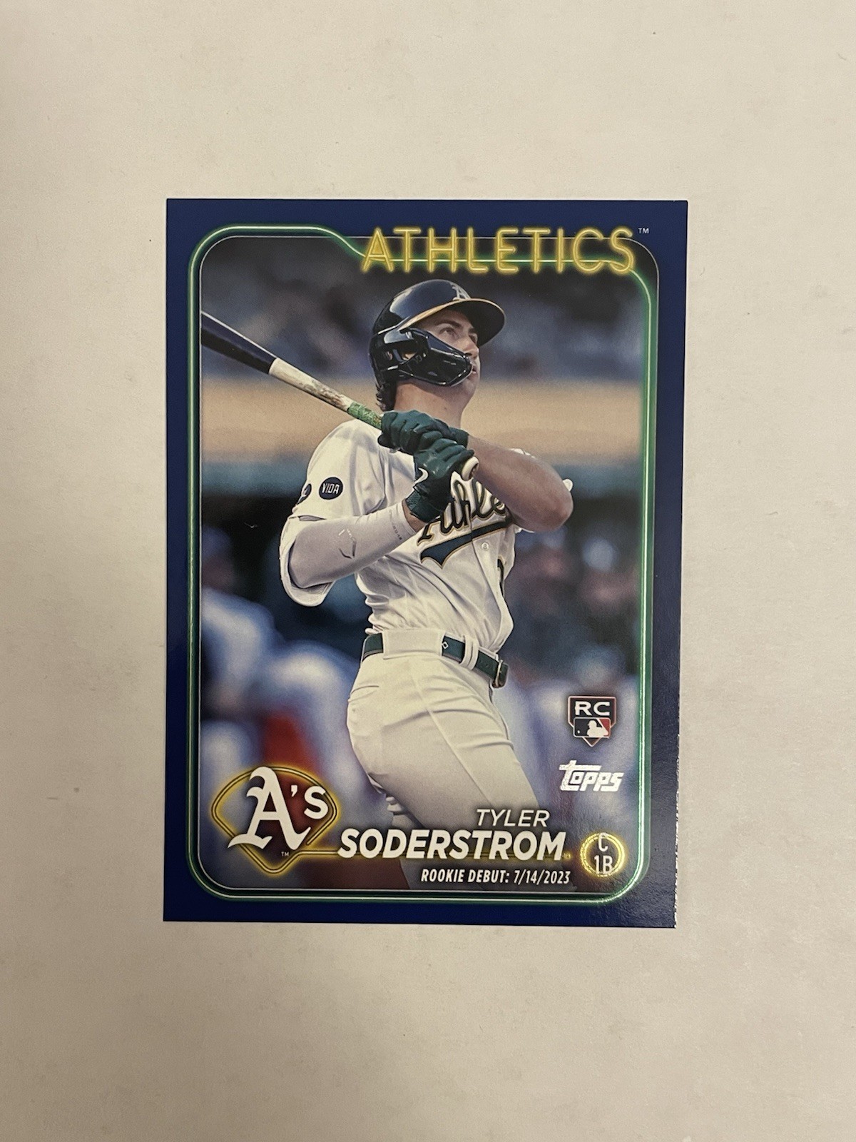 2024 Topps Update - Royal Blue Parallel - Tyler Soderstrom #US116 Rookie Debut
