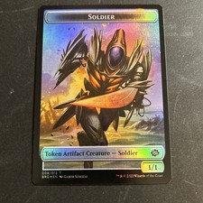 MTG Magic the Gathering FOIL Soldier / Powerstone Token BRO The Brothers War NM