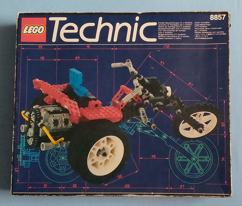 LEGO Technic 8857 Street Chopper Trike Set boxed with instruction manual
