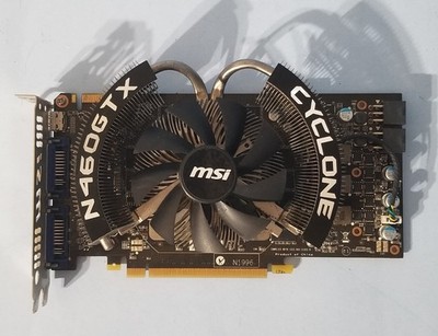 MSI GeForce GTX 460 1GB GDDR5 PCIe x16 Graphics Card N460GTX CYCLONE 1G OC/D5