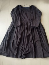 Sofie D'Hoore Dark Brown Flare Dress Size M 100 Cotton Long Sleeve