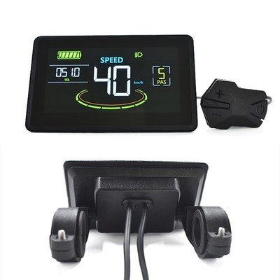 H6C LCD Display Control Electric Computer Color Gradient Digital Speedometer 