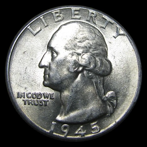 1945 Washington Quarter ---- Unc Coin ---- #PP905