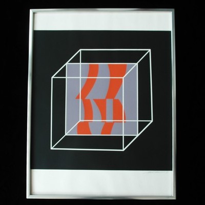 Mateo Manaure Signed Screenprint 15/50 (1971) - Vintage Nielsen Style Frame