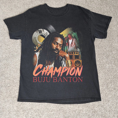 Buju Banton Champion Reggae T Shirt Vintage Reggae Music Graphic Tee Unisex
