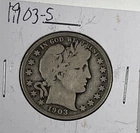 1903-S Barber Half : Very Good