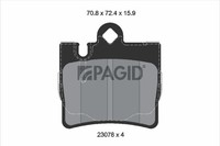 Pagid Bremsbelagsatz Scheibenbremse T1175N FüR Mercedes Klasse W220 V220 C215