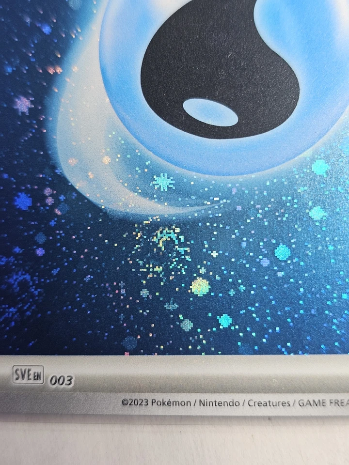 3 SWIRLS🌀Basic Water Energy (Cosmos Holo) 003 Sv01: Scarlet & Violet Base Set - Image 3 of 4