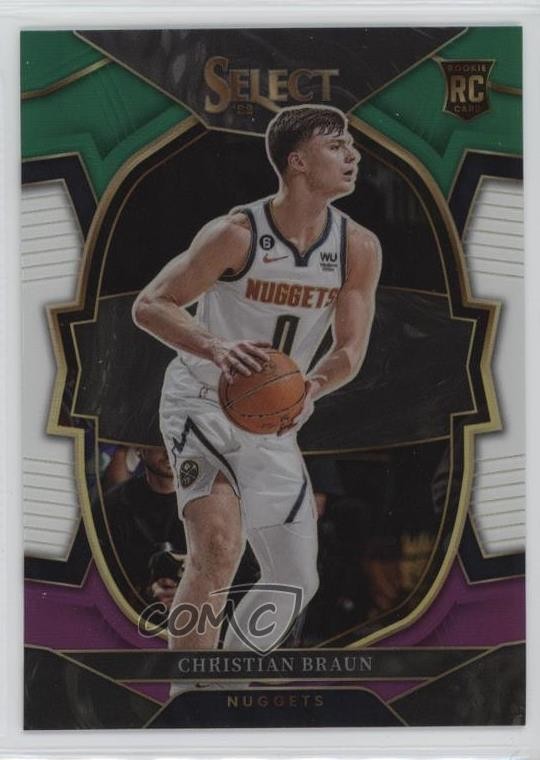2022-23 Select Concourse Green White Purple Prizm Christian Braun Rookie RC 1kt4