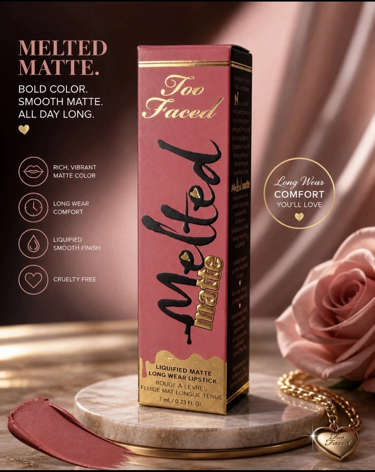 Too Faced Melted Matte Liquified Long Wear Lipstick - Sell Out - Brand New - Image 1 of 3