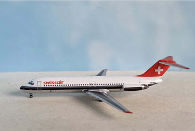 1:400 AeroClassics Swissair DC-9-32 HB-IFV Diecast Passenger Plane Model