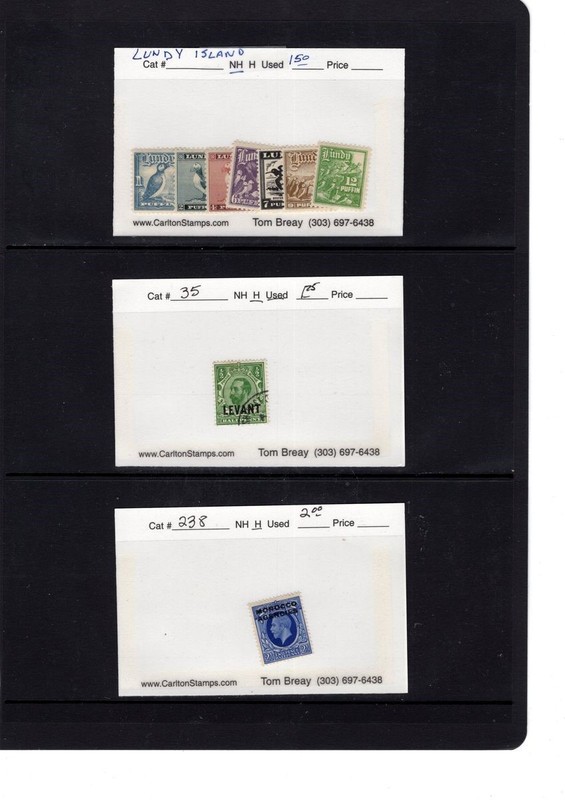 BH GOLDPATH: BRITISH COMMONWEALTH STAMP, CAT VALUE $4.75, #35, BHS_001_147_21