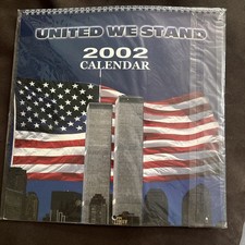 UNITED WE STAND 2002 CALENDAR, STILL FACTORY SEALED
