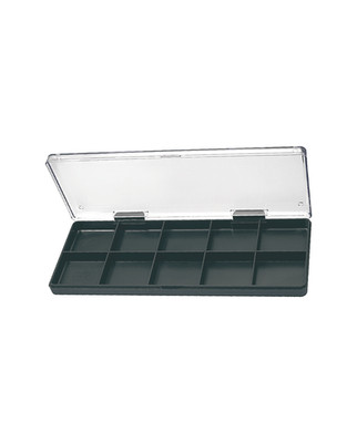 HOROTEC 17.507 Stackable 10-Case Storage Box With Clear Lid