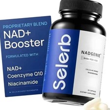 Selerb NAD Supplement with CoQ10  Maca for Men's Energy  Prostate,30 Capsules