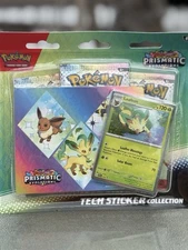 Pokemon Prismatic Evolutions Sticker Collection Leafeon