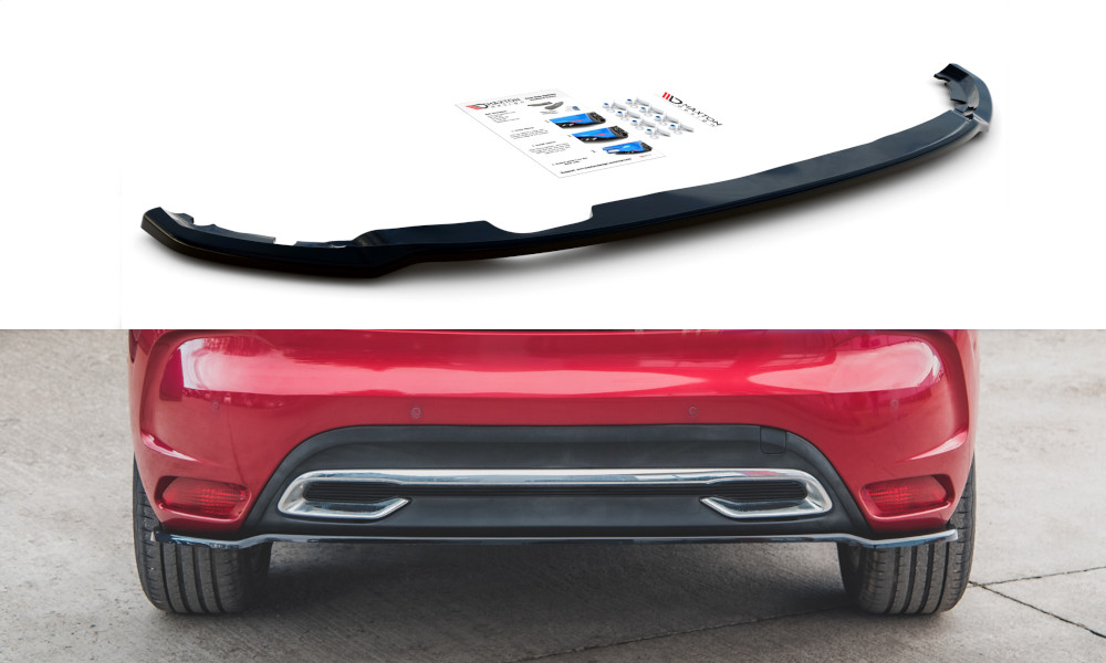 Splitter Arrière Maxton pour Citroën DS4 en Noir Brillant