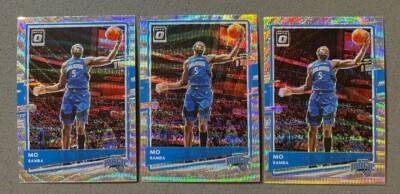 3 Lot 2020-21 Donruss Optic Basketball #81 Mo Bambo Silver Prizm Pulsar Magic