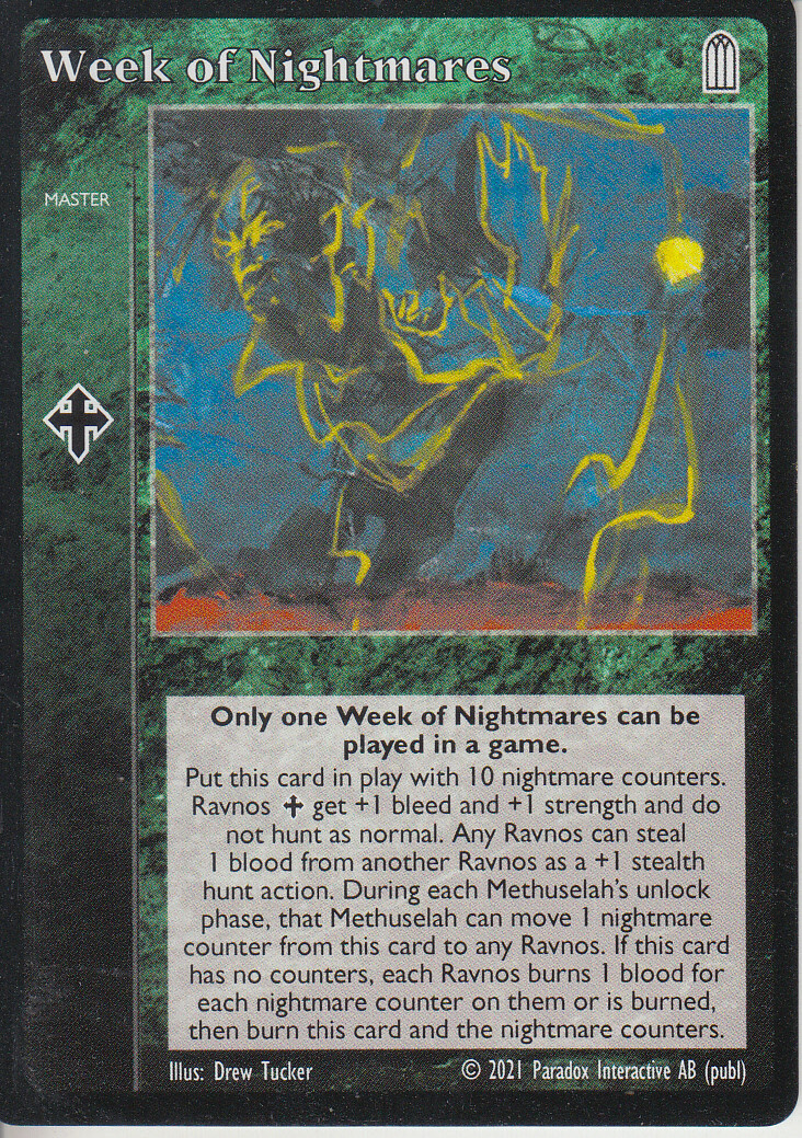 Week of Nightmares VTES CCG - choose your version | eBay