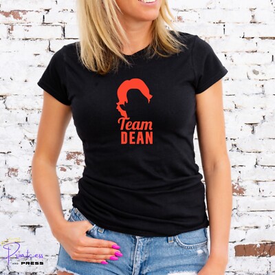 TEAM DEAN T-SHIRT, Amber Motif, GILMORE GIRLS, Team Jess, Unisex/Lady Fit  UK